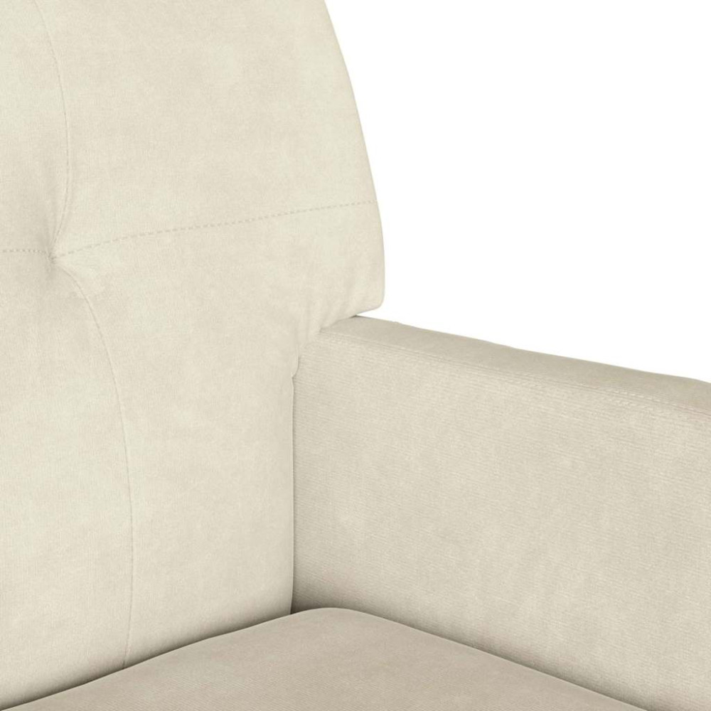 Produktbild för Chesterfield Bänk Kräm 112 x 65,5 x 75 cm Sammet
