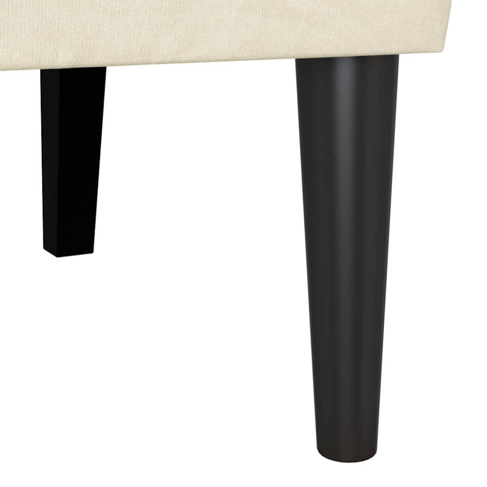 Produktbild för Chesterfield Bänk Kräm 112 x 65,5 x 75 cm Sammet