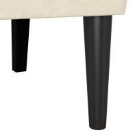 Produktbild för Chesterfield Bänk Kräm 112 x 65,5 x 75 cm Sammet