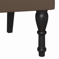 Produktbild för Chesterfield Bänk Brun 119,5 x 64,5 x 75 cm Konstläder