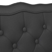 Produktbild för Chesterfield Bänk Svart 119,5 x 64,5 x 75 cm Konstläder