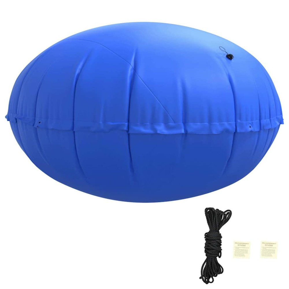 Produktbild för Vinter Pool Kudde Blå Ø 310 x 180 cm PVC