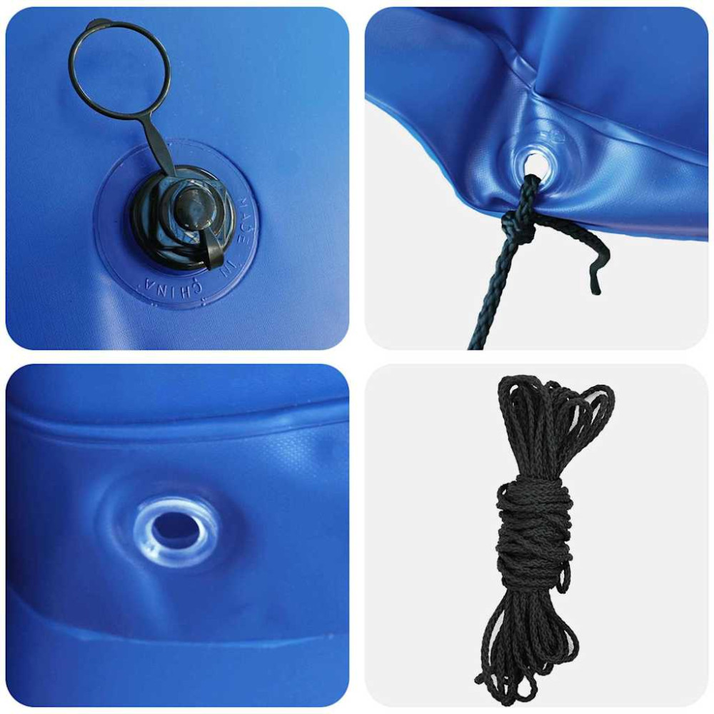 Produktbild för Vinter Pool Kudde Blå Ø 310 x 180 cm PVC