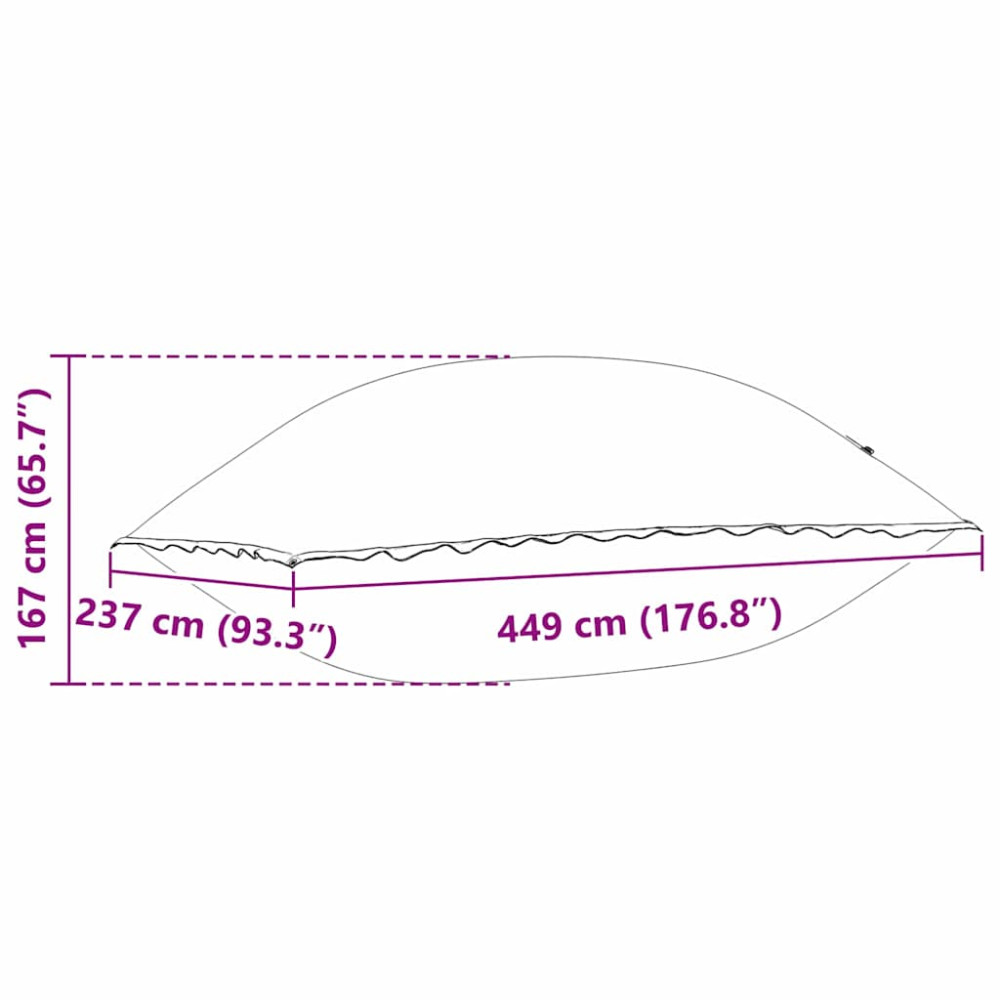Produktbild för Vinter Pool Kudde Blå 460 x 230 x 160 cm PVC