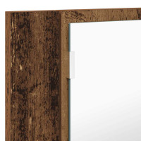 Produktbild för Badrumsspegelskåp Gammalt trä 80 x 12 x 45 cm Konstruerat trä