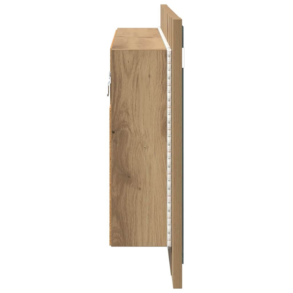 Produktbild för Badrumsspegelskåp Artisan Ek 80 x 12 x 45 cm Konstruerat trä