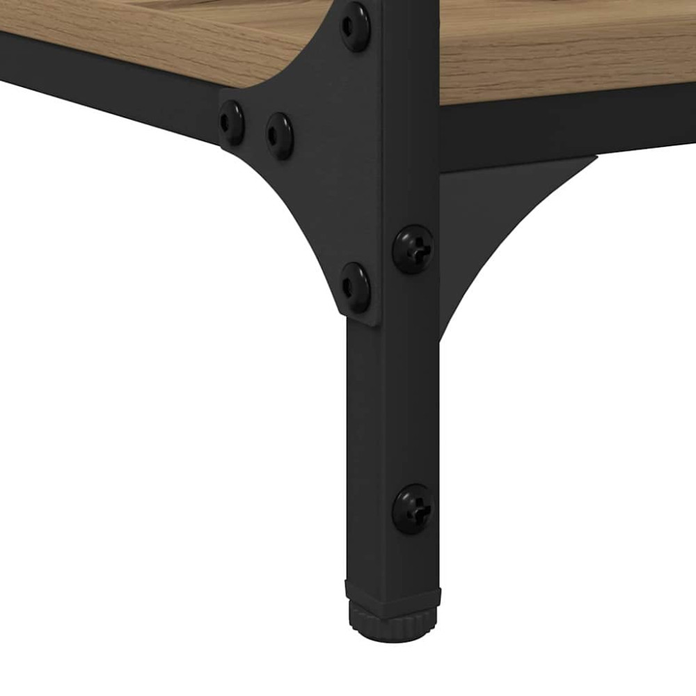 Produktbild för Skrivbord med hylla Artisan Ek 140 x 50 x 75 cm Konstruerat trä