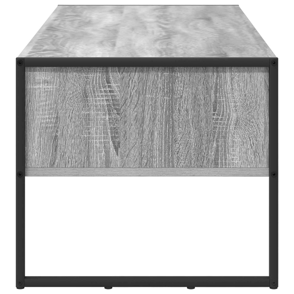 Produktbild för Kaffeebord med låda Grå Sonoma 100 x 46 x 40 cm Konstruerat trä