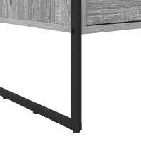 Produktbild för Kaffeebord med låda Grå Sonoma 100 x 46 x 40 cm Konstruerat trä