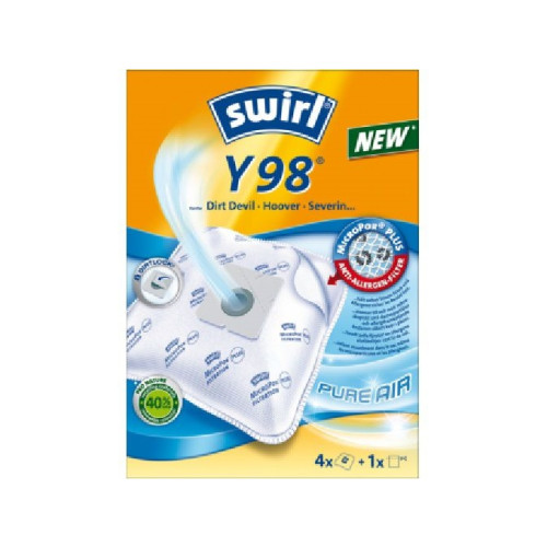 Swirl Swirl Y 98, Dammpåse, Vit, Dirt Devil, Hoover, Severin, 4 st...