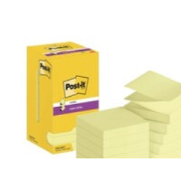 Produktbild för Post-it Super Sticky R330-12SSCY - Z-notes - 76 x 76 mm - 1080 ark (12 x 90)