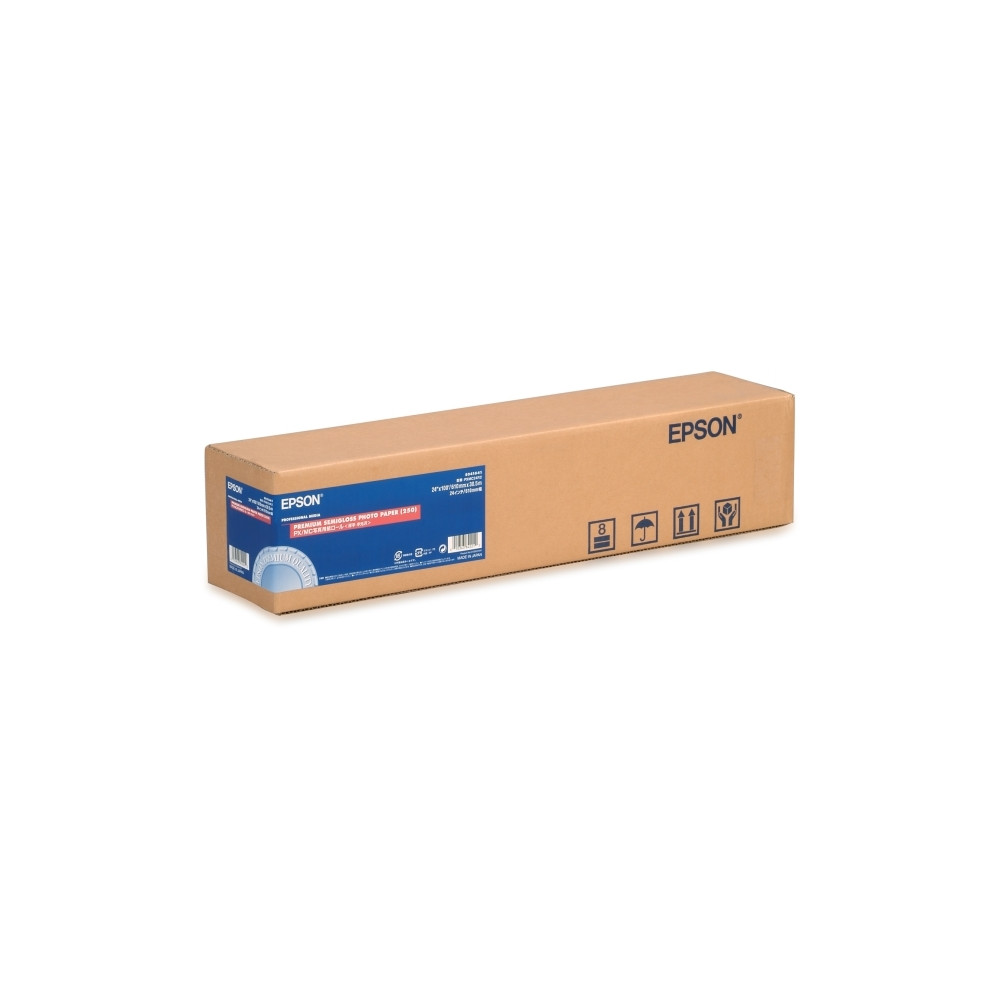 Produktbild för Epson Premium - fotopapper - halvblank - 1 rulle (rullar) - Rulle (61 cm x 30,5 m) - 255 g/m²
