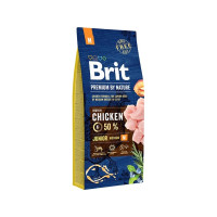 Produktbild för Brit Premium by Nature Junior M, Vuxen, Alla raser, Medium (...