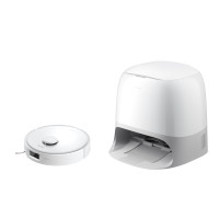 Produktbild för Roborock Qrevo Curv 5A1, Utan påse, Svart, Vit, Rund, Dammpå...