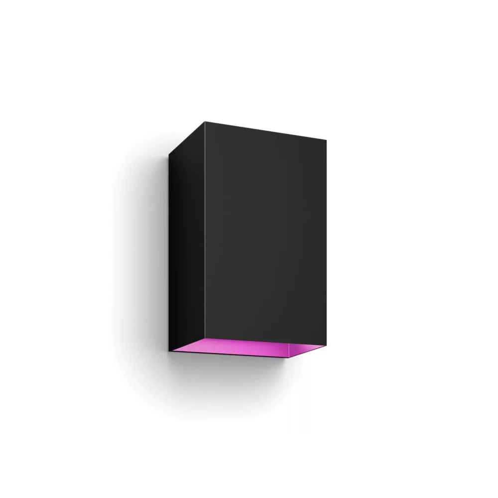 Produktbild för Philips Hue White and Color Ambiance Resonate - vägglampa - LED x 2 - 8 W - 2000-6500 K - svart