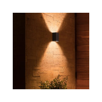 Produktbild för Philips Hue White and Color Ambiance Resonate - vägglampa - LED x 2 - 8 W - 2000-6500 K - svart