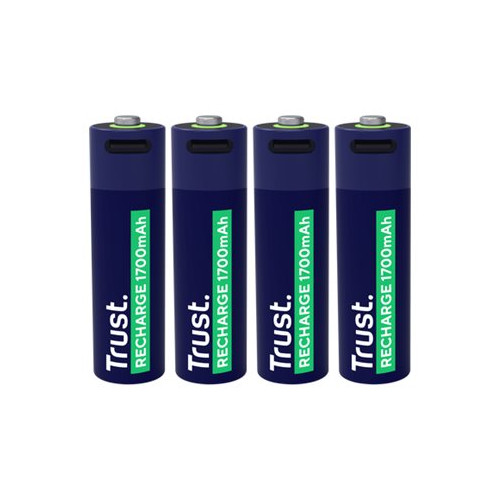 Trust Computer Products Trust batteri - USB-C - med batteri - 4 x AA-typ