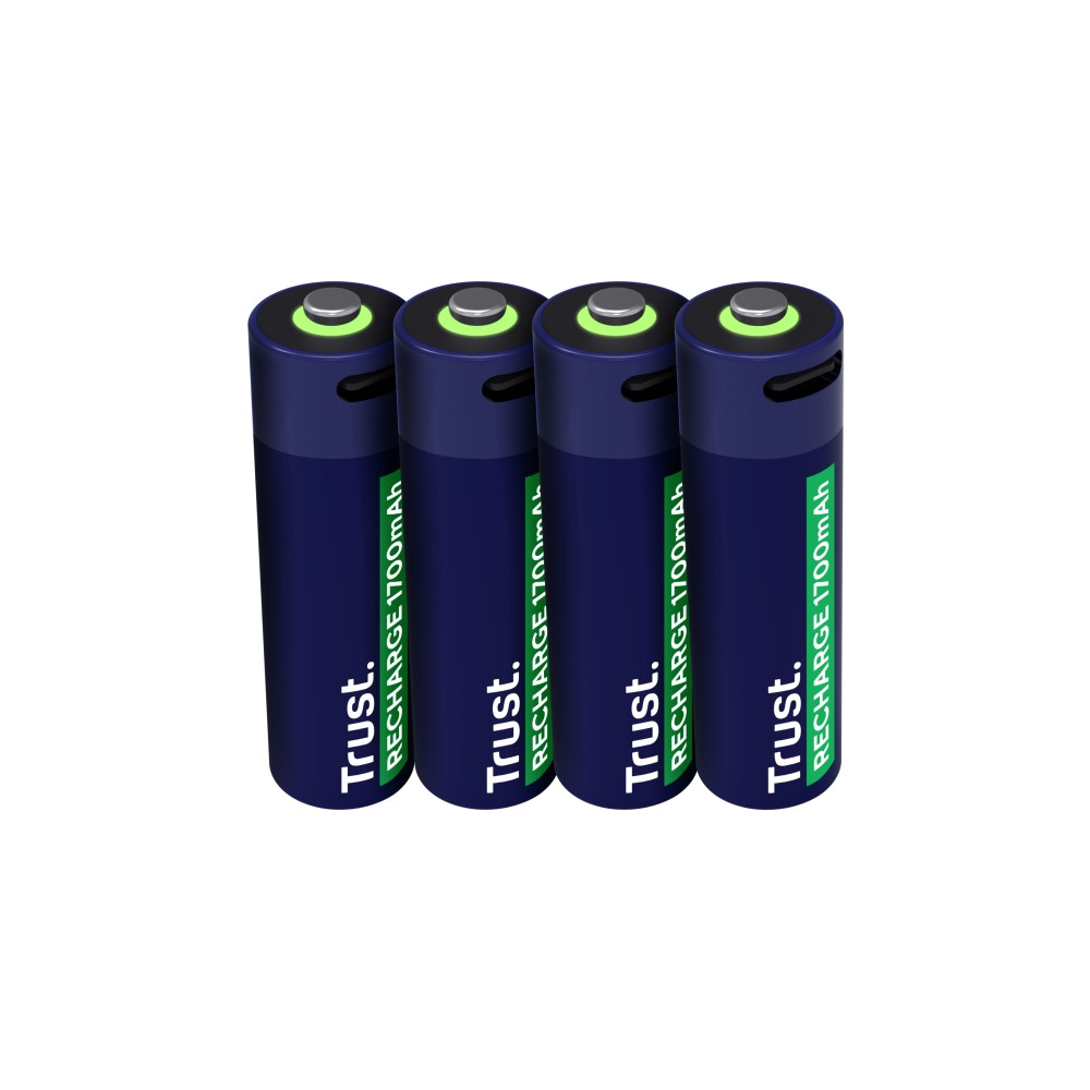 Produktbild för Trust batteri - USB-C - med batteri - 4 x AA-typ