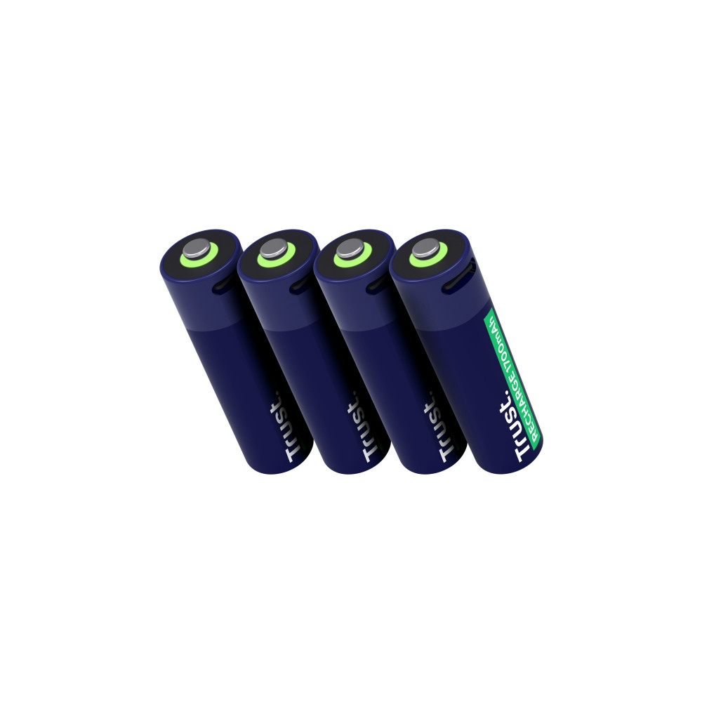 Produktbild för Trust batteri - USB-C - med batteri - 4 x AA-typ