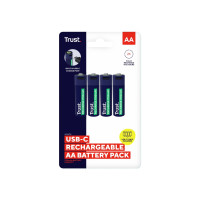Produktbild för Trust batteri - USB-C - med batteri - 4 x AA-typ
