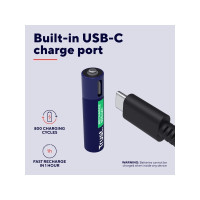 Produktbild för Trust batteri - USB-C - med batteri - 4 x AAA