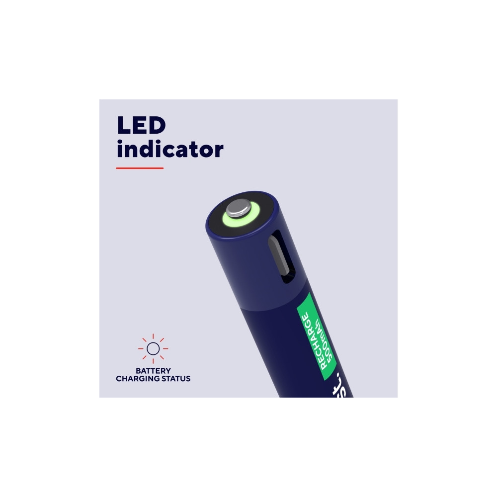 Produktbild för Trust batteri - USB-C - med batteri - 4 x AAA