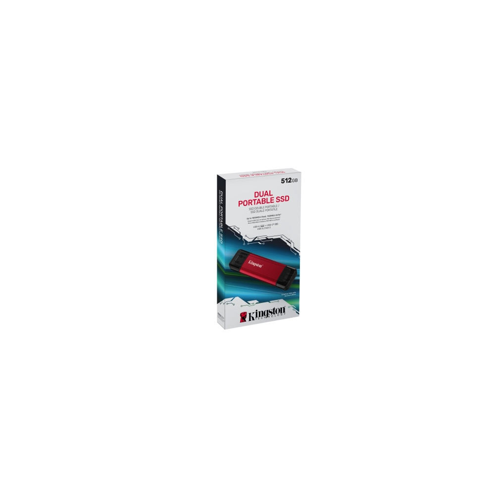 Produktbild för Kingston Dual - SSD - 512 GB - USB 3.2 Gen 2