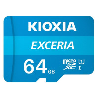 Produktbild för KIOXIA EXCERIA - flash-minneskort - 64 GB - mikroSDXC UHS-I