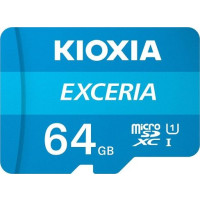 Produktbild för KIOXIA EXCERIA - flash-minneskort - 64 GB - mikroSDXC UHS-I