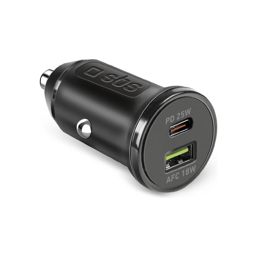 Produktbild för SBS strömadapter för bil - 24 pin USB-C, USB - 25 Watt