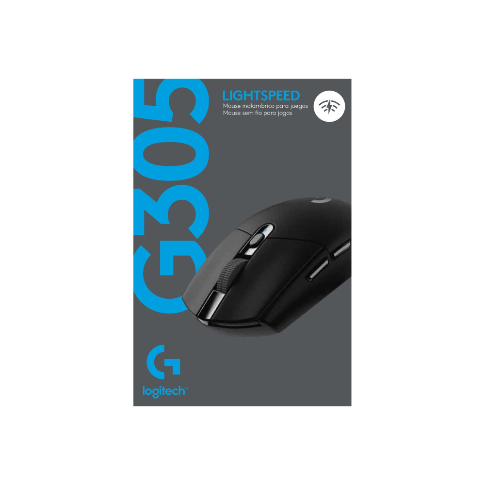 Produktbild för Logitech G G305 - mus - 2.4 GHz - svart