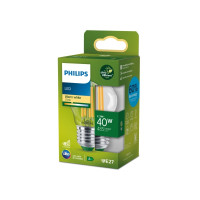 Produktbild för Philips - LED-glödlampa med filament - form: P45 - klar finish - E27 - 2.3 W - varmt vitt ljus - 2700 K