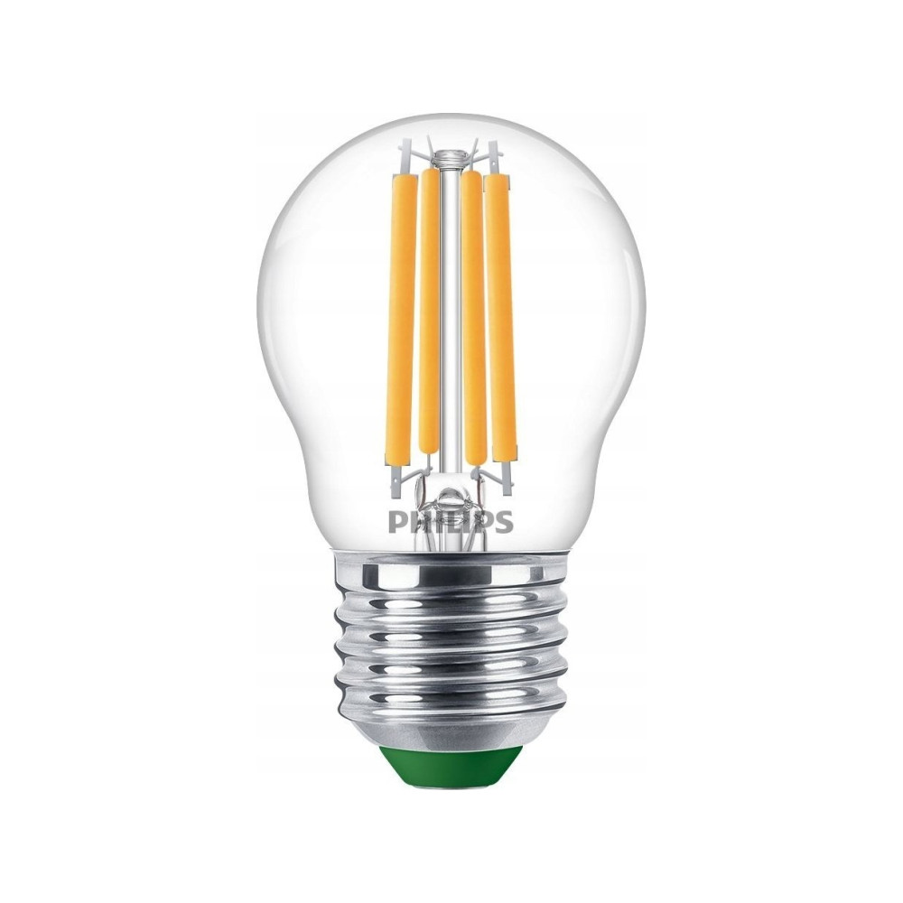 Produktbild för Philips - LED-glödlampa med filament - form: P45 - klar finish - E27 - 2.3 W - varmt vitt ljus - 2700 K