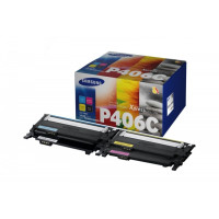 Produktbild för HP CLT-P406C - 4-pack - svart, gul, cyan, magenta - original - tonerkassett (SU375A)