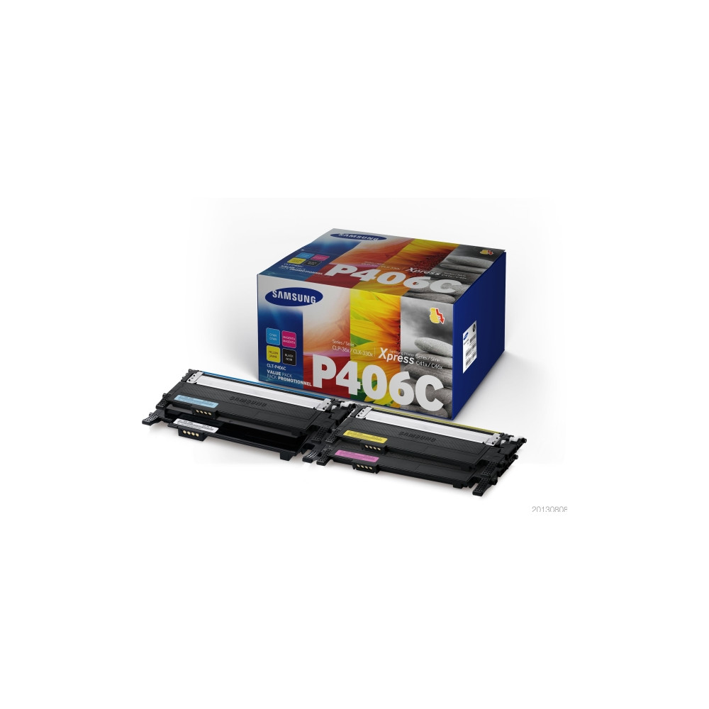 Produktbild för HP CLT-P406C - 4-pack - svart, gul, cyan, magenta - original - tonerkassett (SU375A)