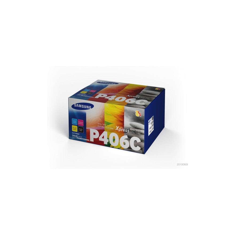 Produktbild för HP CLT-P406C - 4-pack - svart, gul, cyan, magenta - original - tonerkassett (SU375A)