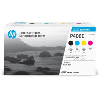 Produktbild för HP CLT-P406C - 4-pack - svart, gul, cyan, magenta - original - tonerkassett (SU375A)