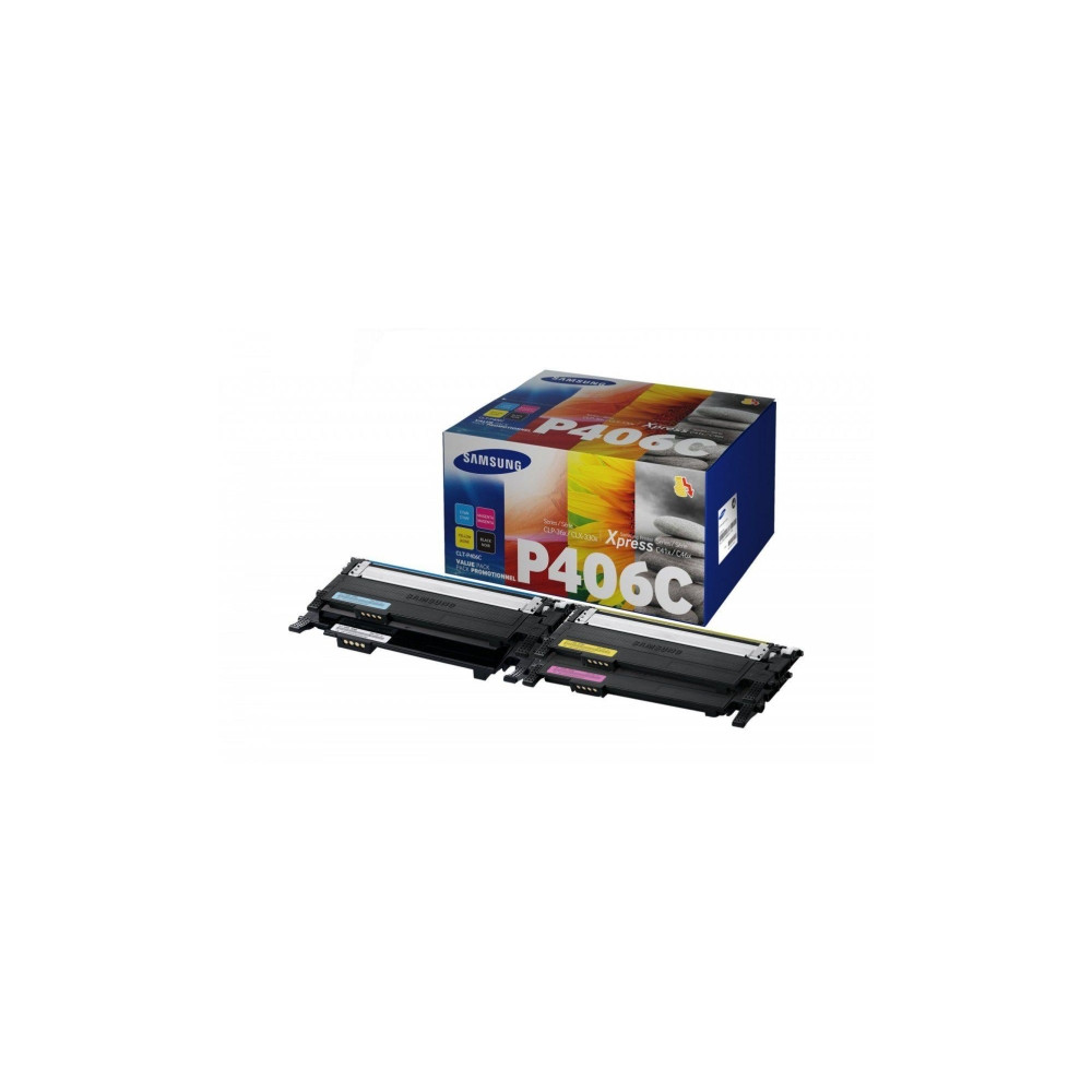 Produktbild för HP CLT-P406C - 4-pack - svart, gul, cyan, magenta - original - tonerkassett (SU375A)