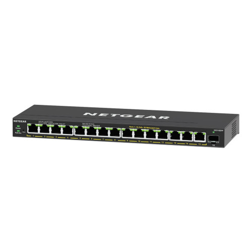 Netgear NETGEAR Plus GS316EPP - switch - 16 portar - Administrerad