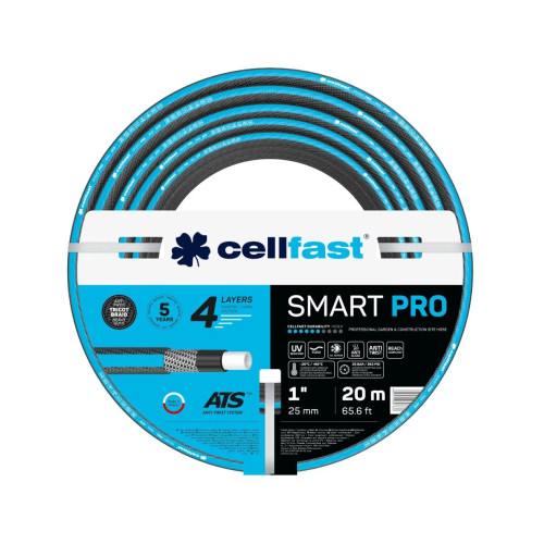 CELLFAST Cellfast 4-lagers trädgårdsslang 20m SMART PRO ATS 1" (Ø25,4...