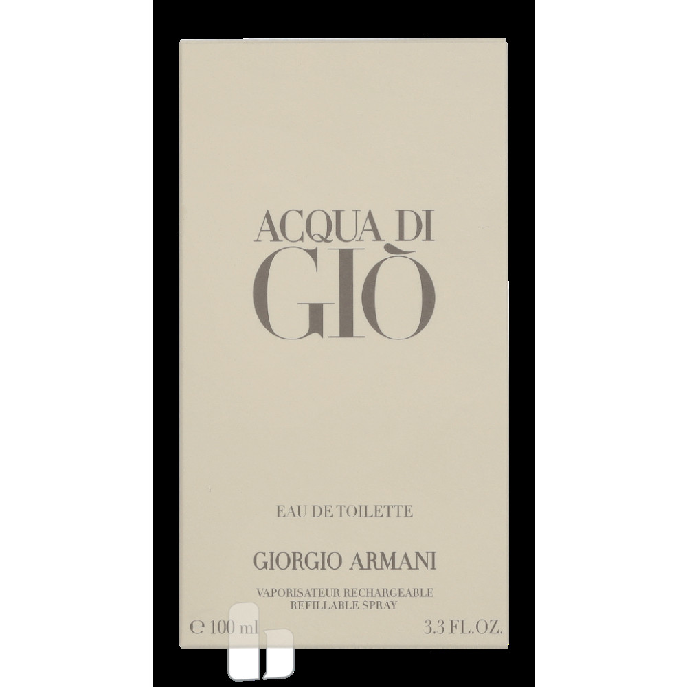 Produktbild för Armani Acqua Di Gio Pour Homme Edt Spray Refillable 100 ml Herr