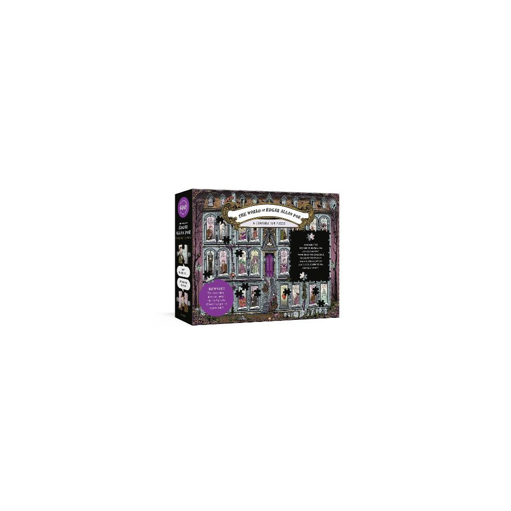 Produktbild för The World of Edgar Allan Poe: A Conversation Puzzle: 500-Piece Puzzle: A Jigsaw Puzzle for Adults