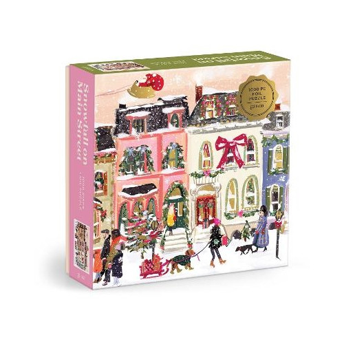 Galison Snowfall on Main Street 1000 Piece Foil Puzzle