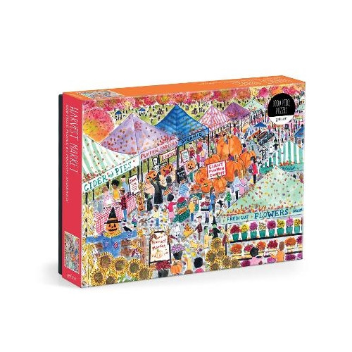 Galison Michael Storrings Harvest Market 1000 Piece Puzzle