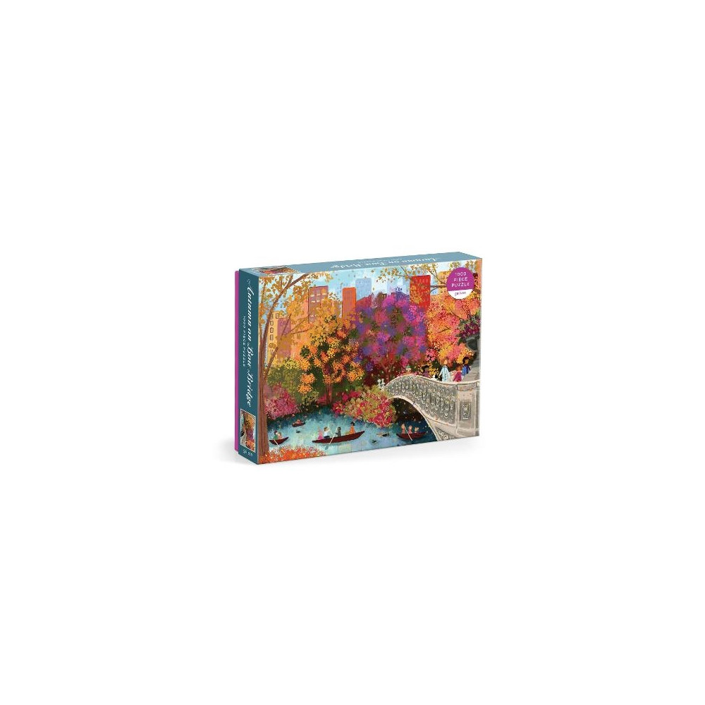 Produktbild för Joy Laforme Autumn on Bow Bridge 1000 Piece Puzzle