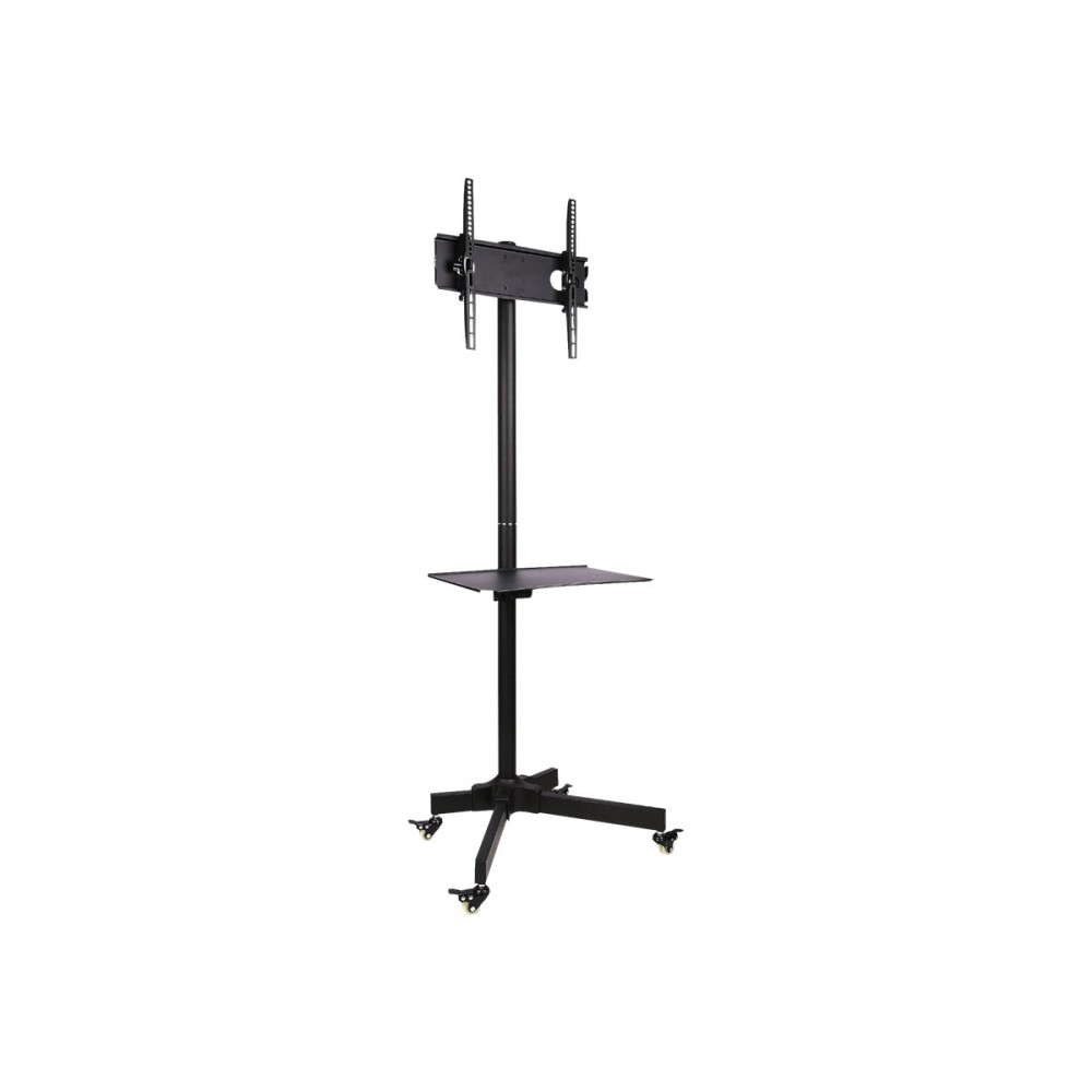 Produktbild för TECHly TROLLEY vagn - för platt panel - svart