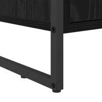 Produktbild för Skoskåp med lagring Svart Ek 79 x 36 x 100 cm Konstruerat trä