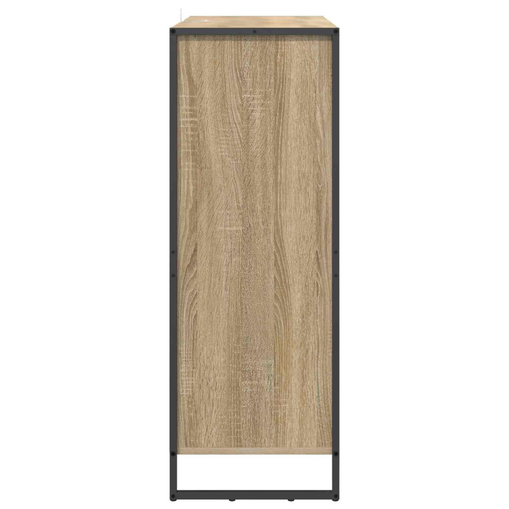 Produktbild för Skoskåp med lagring Sonoma 79 x 36 x 100 cm Konstruerat trä