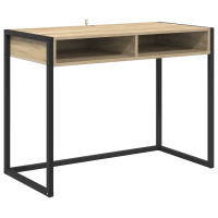 Produktbild för Skrivbord med lagring Sonoma 100 x 50 x 75 cm Konstruerat trä