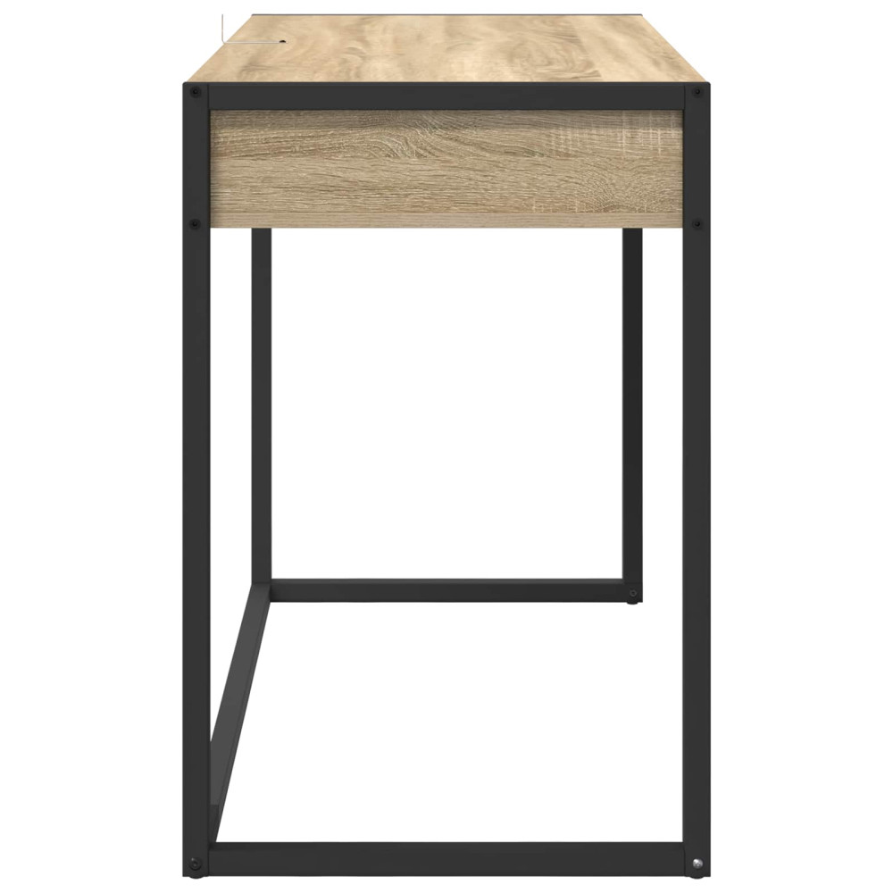 Produktbild för Skrivbord med lagring Sonoma 100 x 50 x 75 cm Konstruerat trä